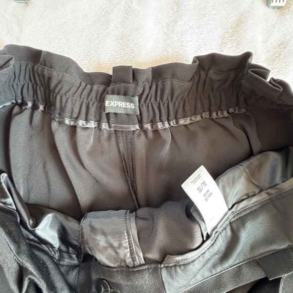 Express High Waist Palazzo Black Tie Waist Pants - XL - Picture 3 of 9